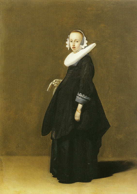 Portrait de femme - Gerard ter Borch image 1 copie de tableau peinte à la main