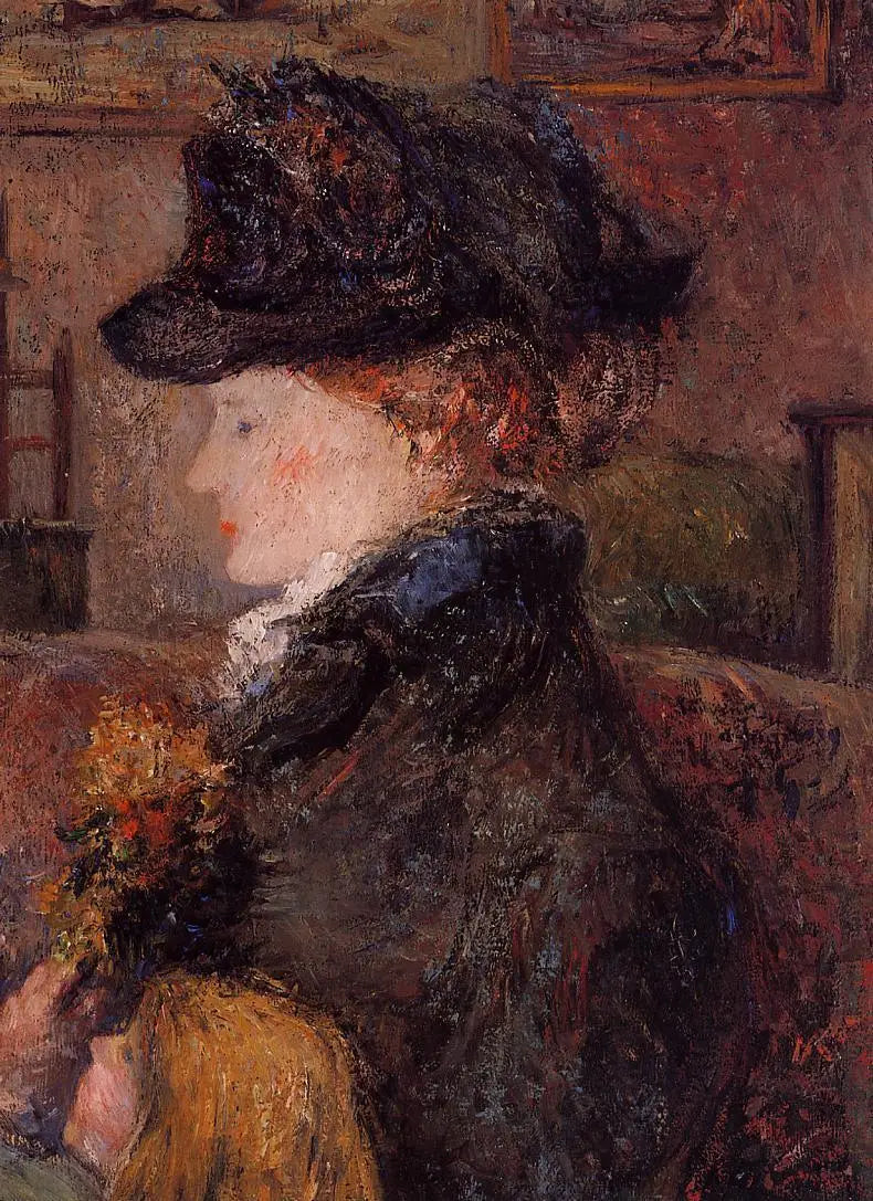 Portrait de femme (Ingeborg Thaulow) - Paul Gauguin image 1 reproduction artisanale de tableau