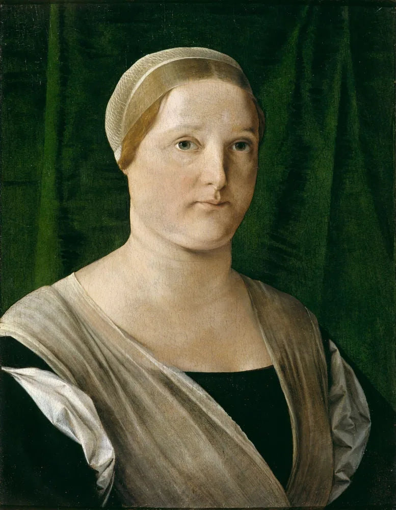 Portrait de femme - Lorenzo Lotto image 1 reproduction artisanale de tableau