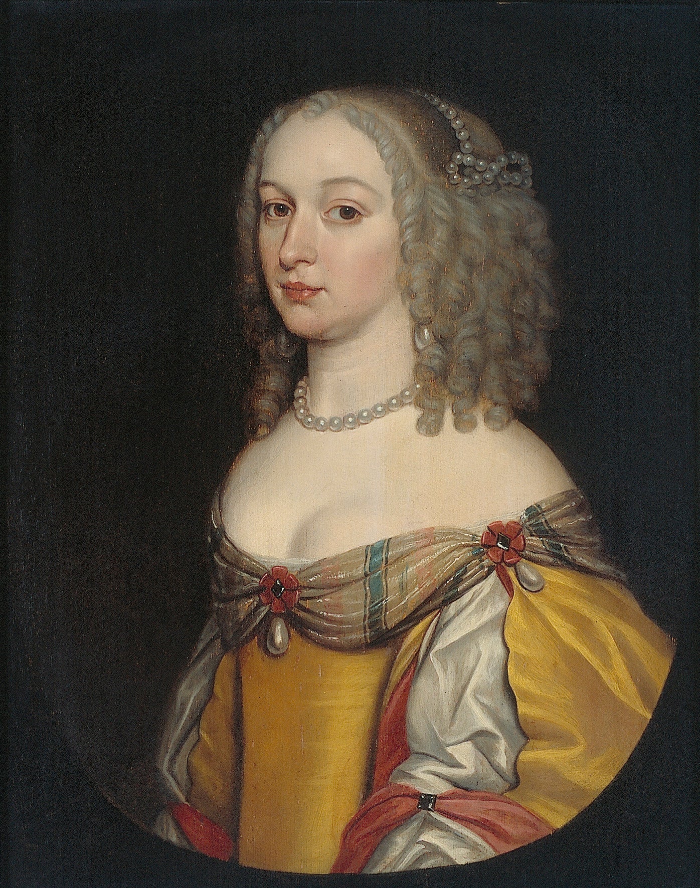 Portrait de femme, peut-être Amalia Margaretha van Brederode (1626/27-1663/65) - Gerrit van Honthorst image 1 reproduction réalisée par Alpha Reproduction