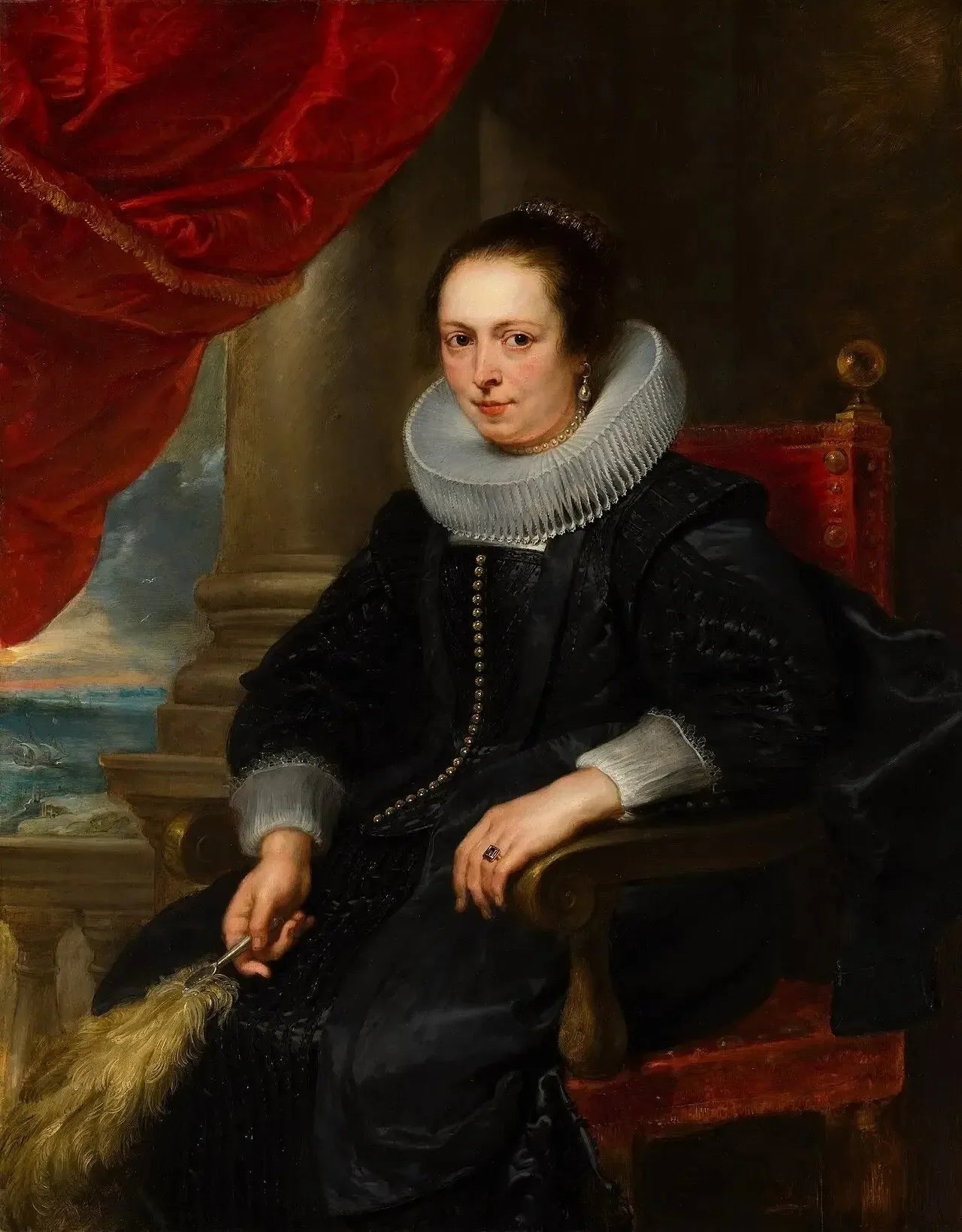 Portrait de femme, peut-être Clara Fourment - Peter Paul Rubens image 1 copie peinte à la main à l’huile