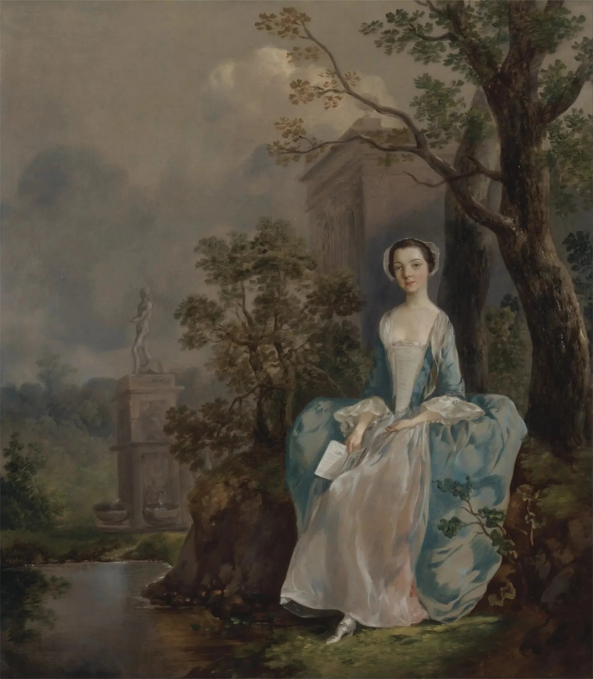 Portrait de femme - Thomas Gainsborough image 1 tableau peint à l’huile sur toile
