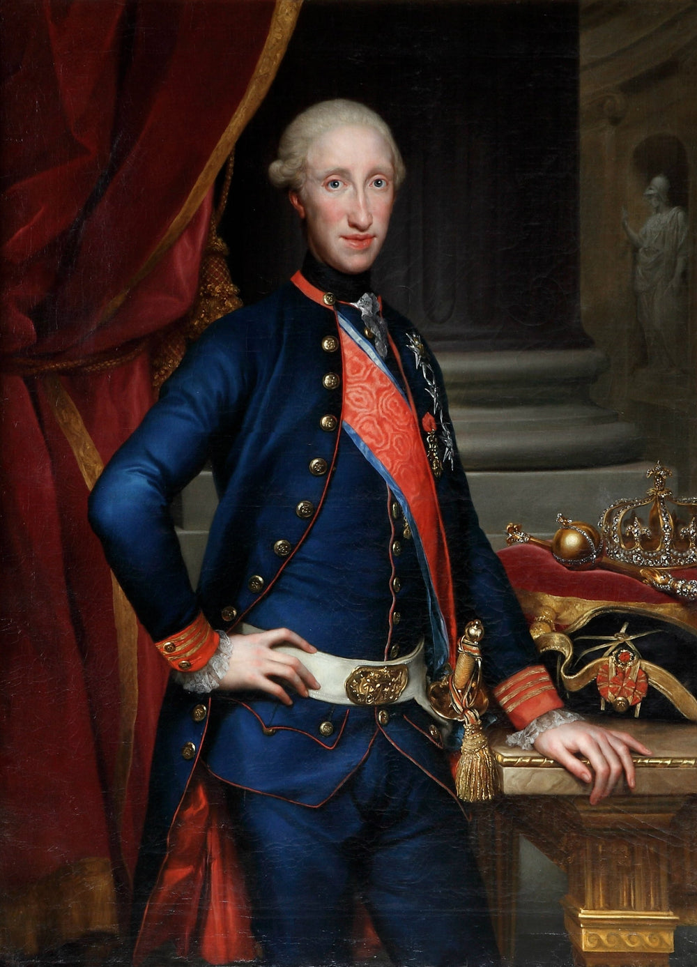 Portrait de Ferdinand Ier des Deux-Siciles (1751-1825) - Anton Raphael Mengs - Alpha Reproduction
