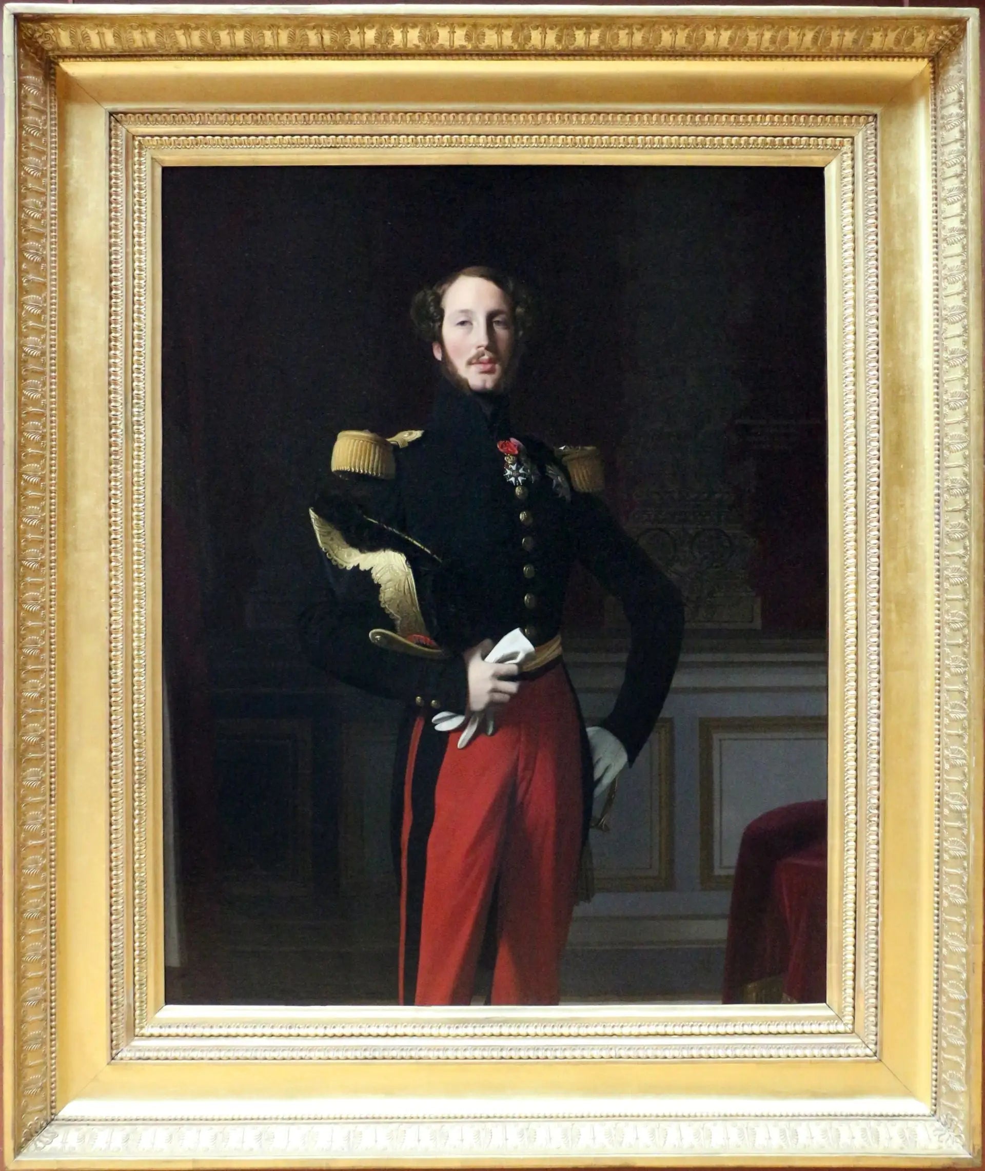 portrait de Ferdinand-Philippe, duc d'Orléans - Jean-Auguste-Dominique Ingres image 2 copie de tableau peinte à la main