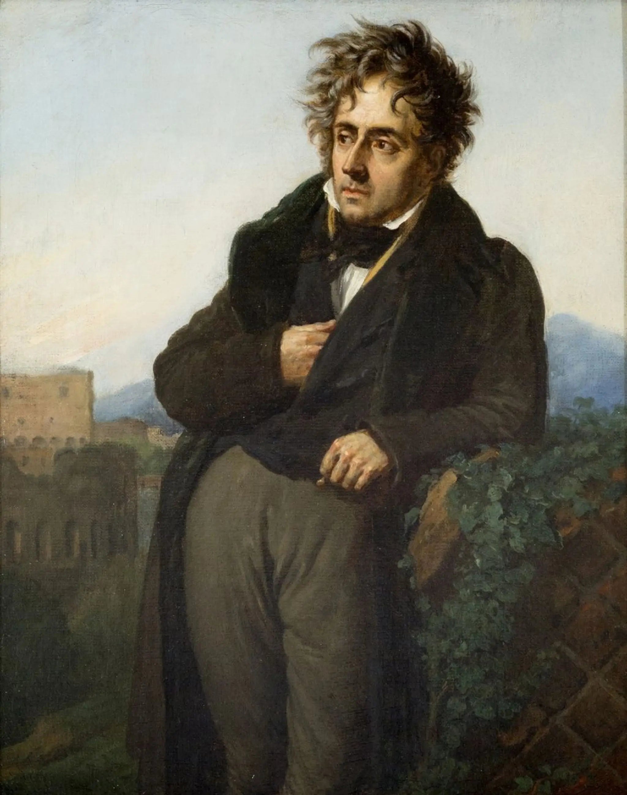 Portrait de François-René de Chateaubriand - Anne-Louis Girodet image 1 copie peinte à la main à l’huile
