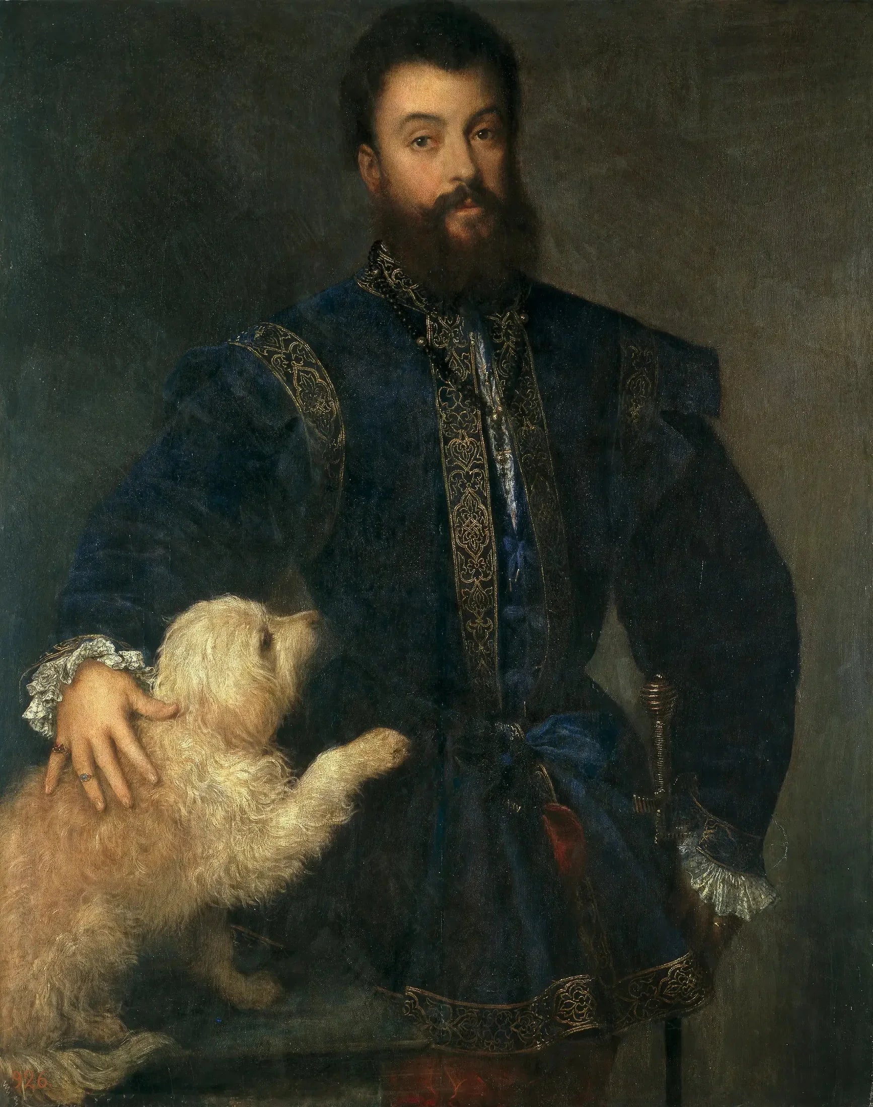 Portrait de Frédéric II Gonzague - Titian image 1 reproduction de peinture à l’huile