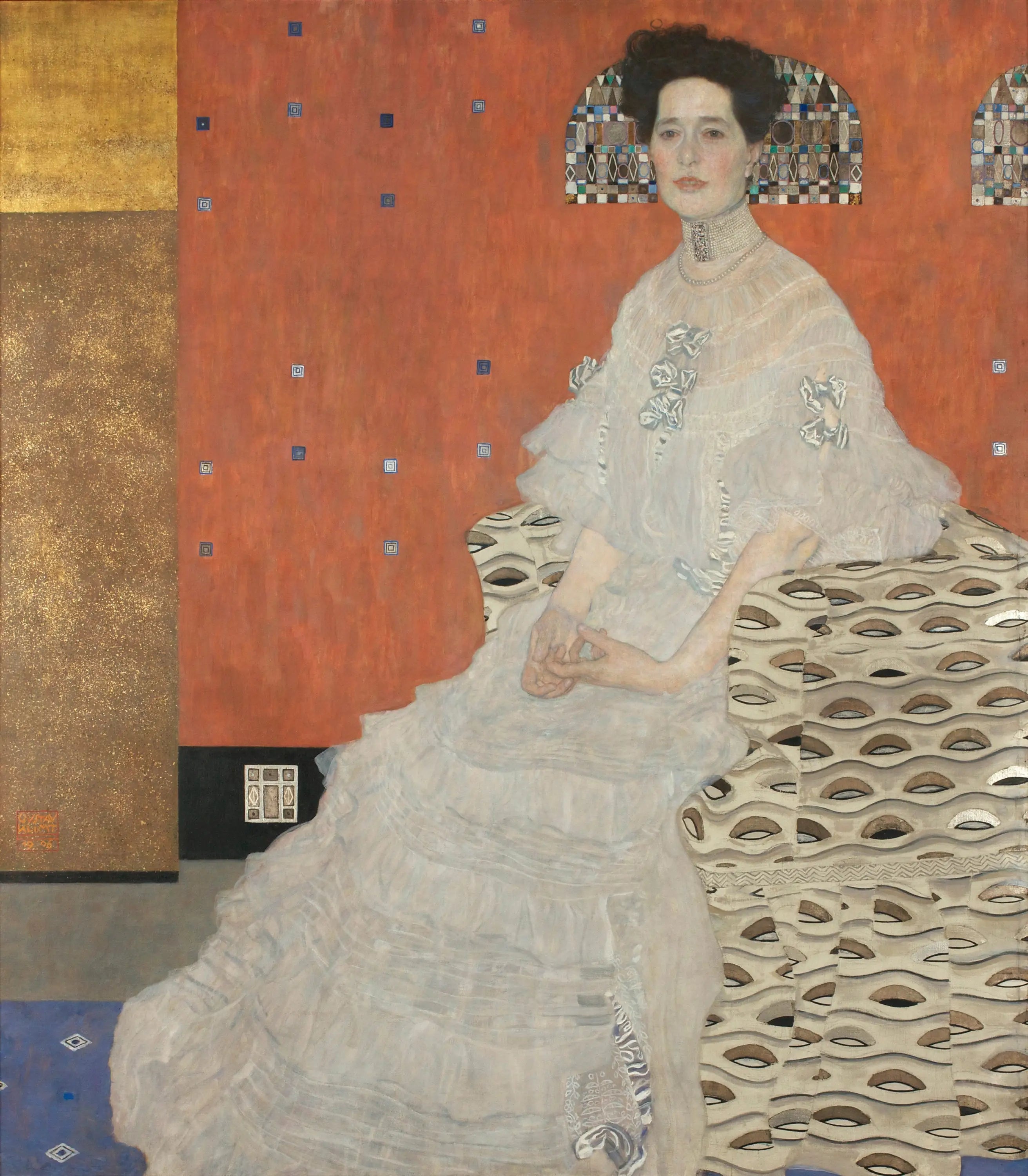 Reproduction du tableau « Portrait de Fritza Riedler - Gustav Klimt » par Alpha Reproduction en peinture à l’huile