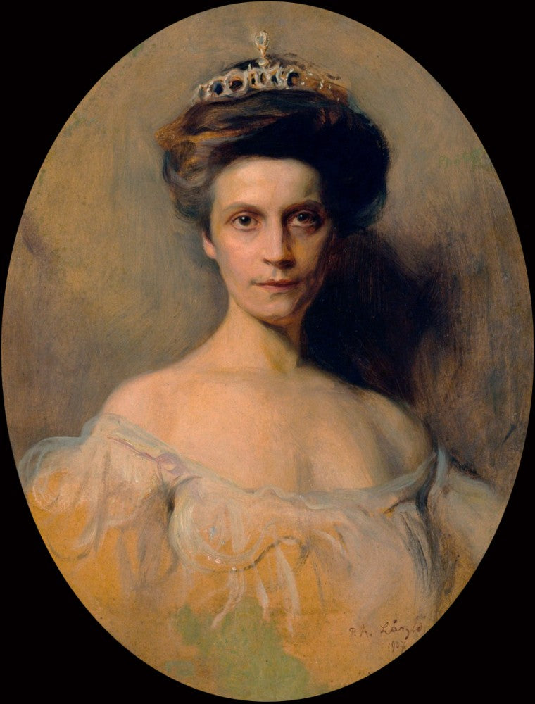 Portrait de Fürstin Dietrichstein zu Nikolsburg, née Princesse Olga Dolgouruky - Philip de László image 1 reproduction de peinture à l’huile