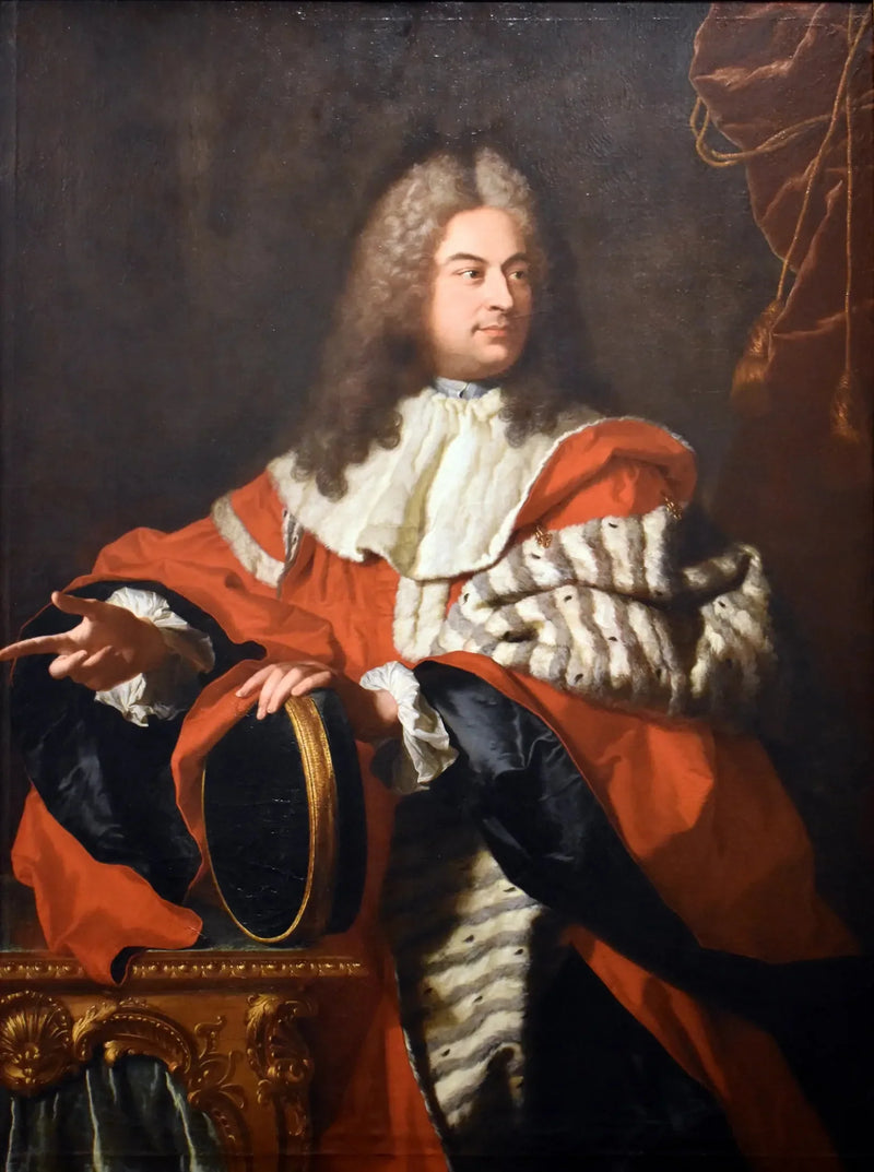 ภาพเหมือนของกาสปาร์ด เดอ เกย์แดน (1688-1767) ในตำแหน่งประธานศาล - Hyacinthe Rigaud