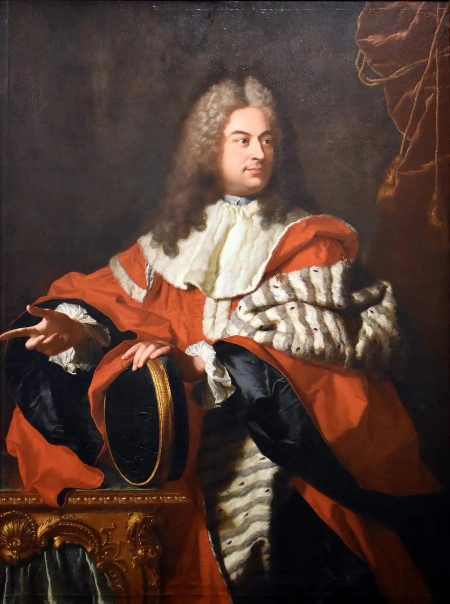 ภาพเหมือนของกาสปาร์ด เดอ เกย์แดน (1688-1767) ในตำแหน่งประธานศาล - Hyacinthe Rigaud