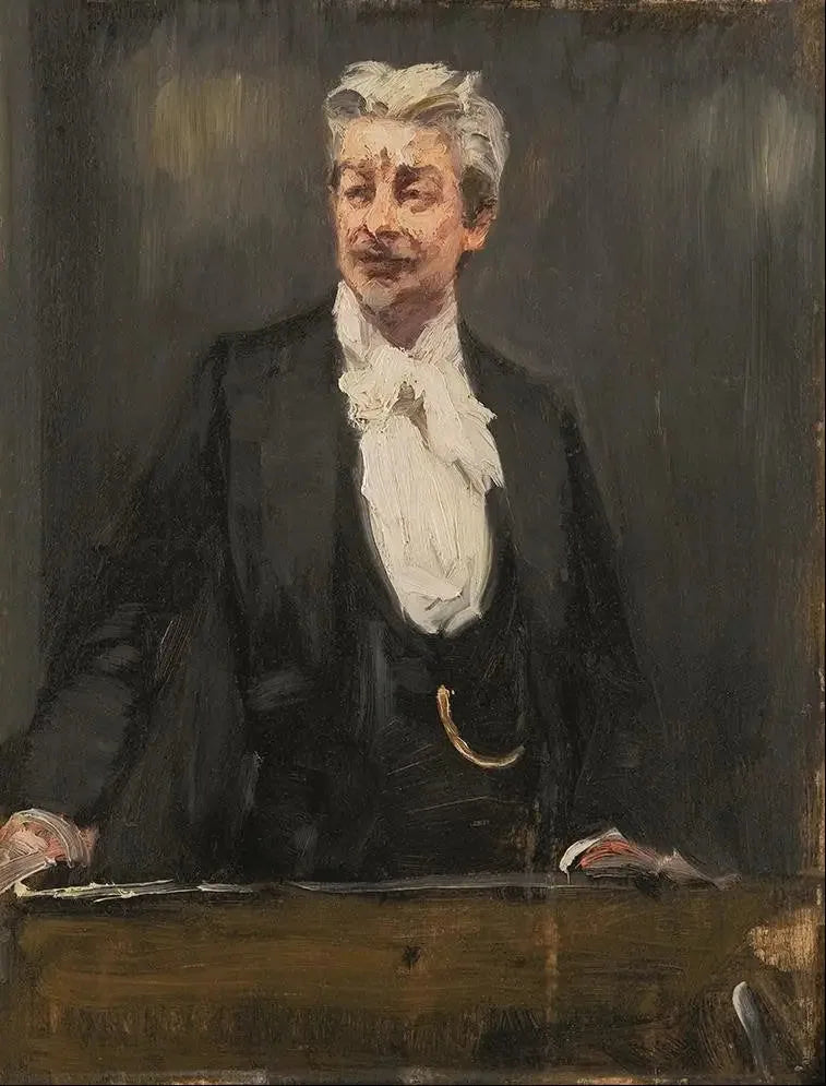 ภาพเหมือนของ Georg Brandes ขณะบรรยาย - Peder Severin Krøyer