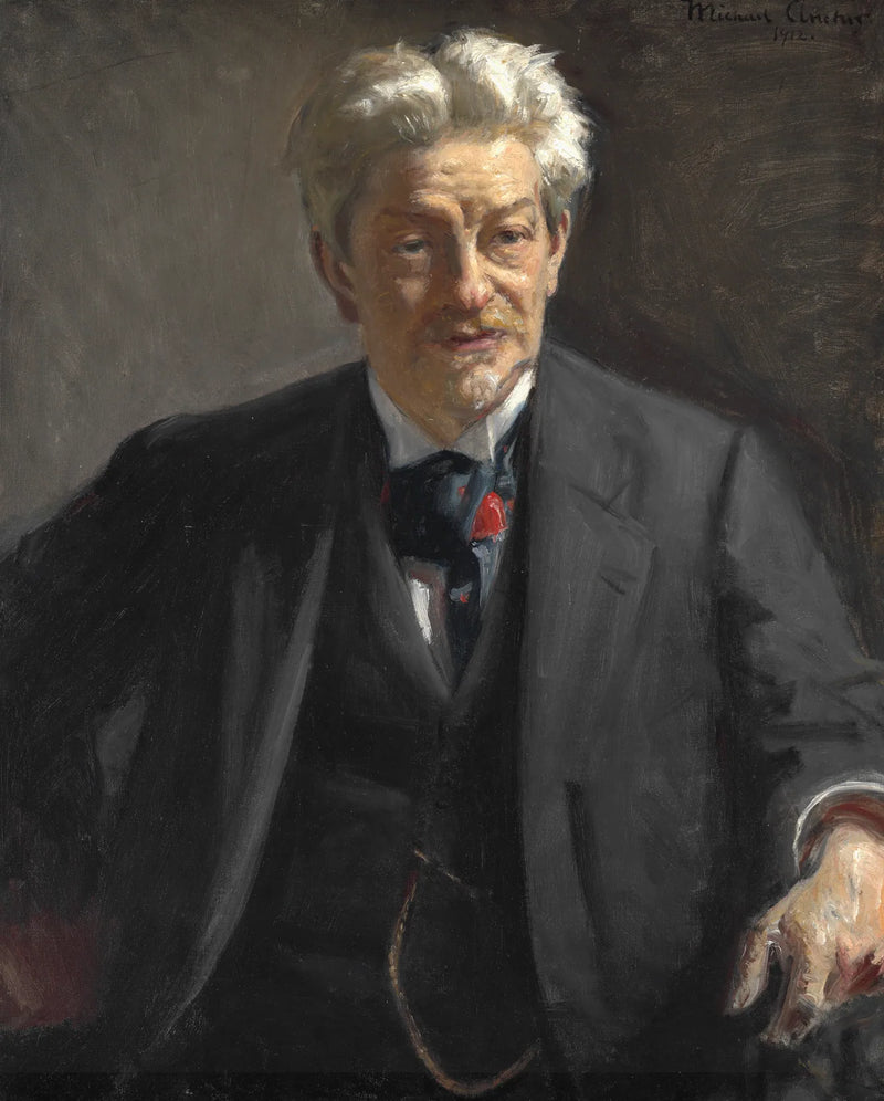 Portrait de Georg Brandes. - Michael Peter Ancher