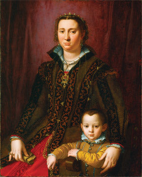 ภาพเหมือนของ Giovanna Chevara และ Giovanni Montalvo - Bronzino
