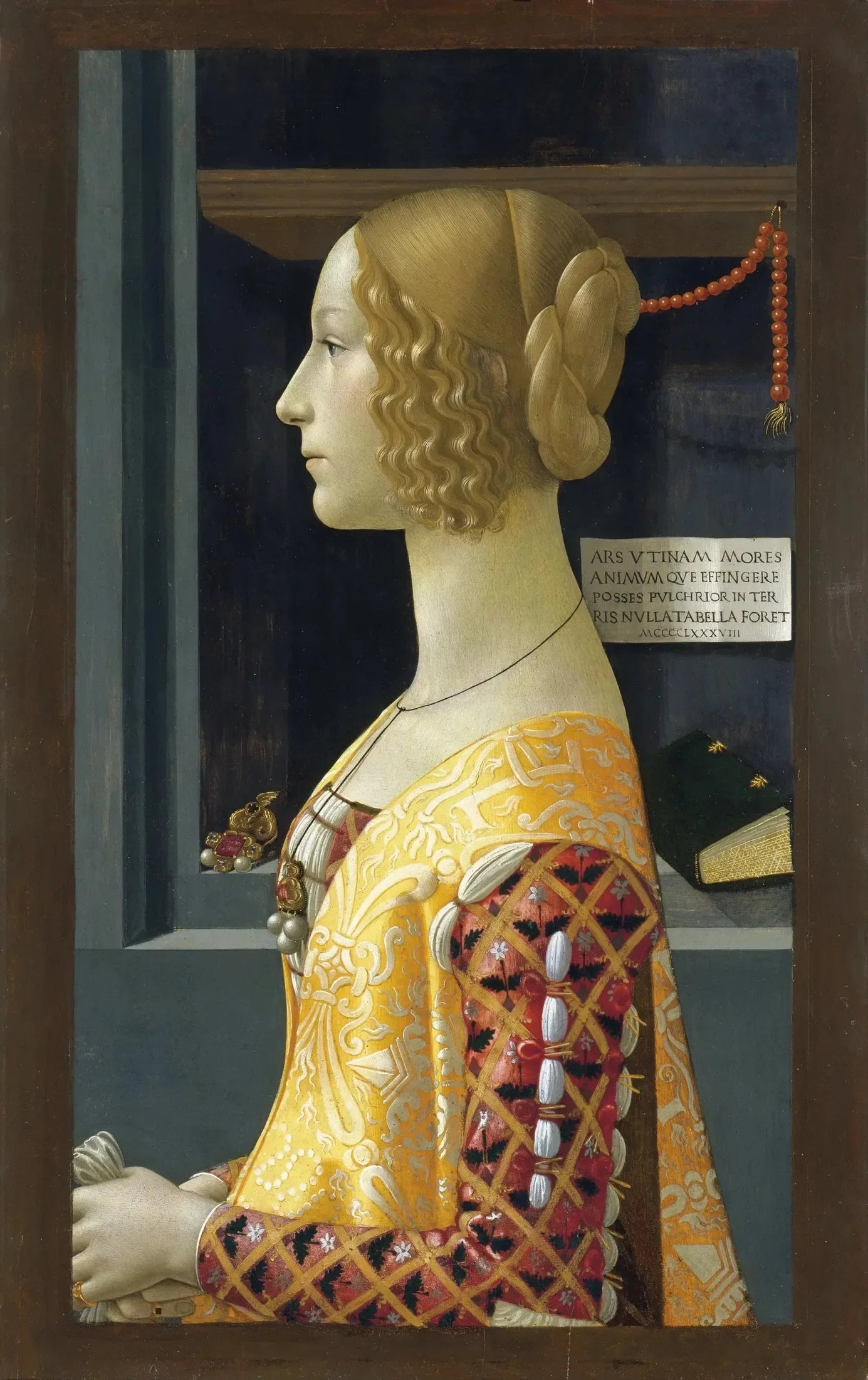 Portrait de Giovanna Tornabuoni - Domenico Ghirlandaio image 1 reproduction artisanale de tableau