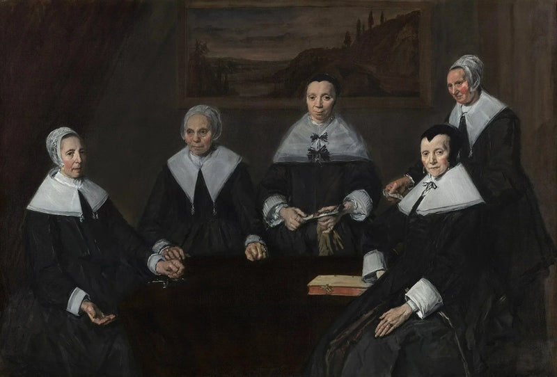 ภาพเหมือนกลุ่มของผู้ปกครองของศูนย์ดูแลผู้สูงอายุ - Frans Hals
