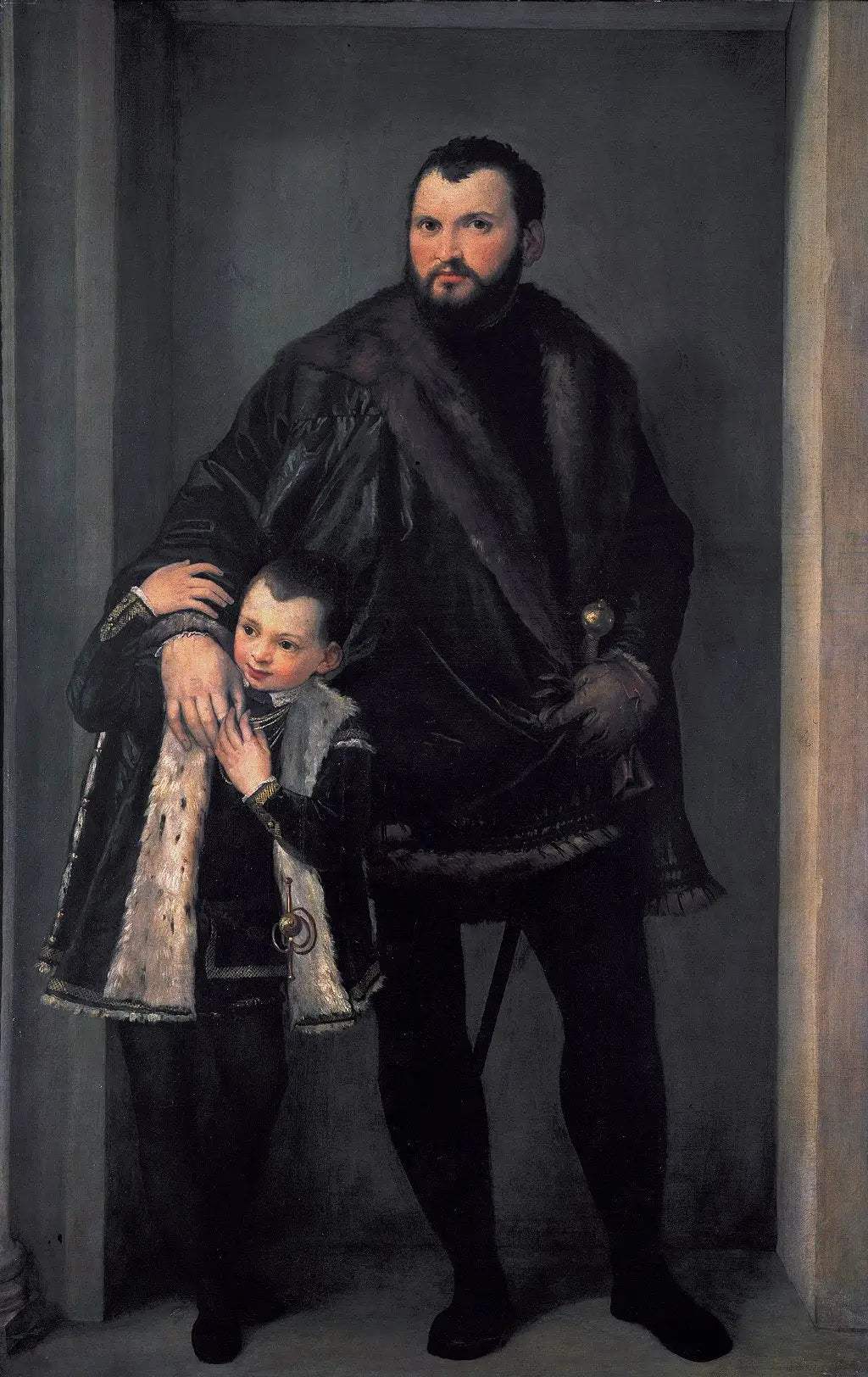 Portrait de Iseppo da Porto et fils Adriano - Paul Véronèse - Alpha Reproduction