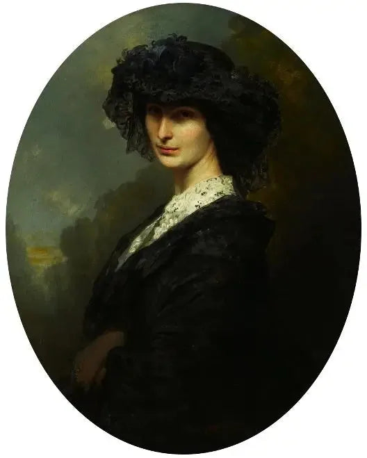 Portrait de Jadwiga Branicka née Potocka. - Franz Xaver Winterhalter image 1 tableau peint à l’huile sur toile