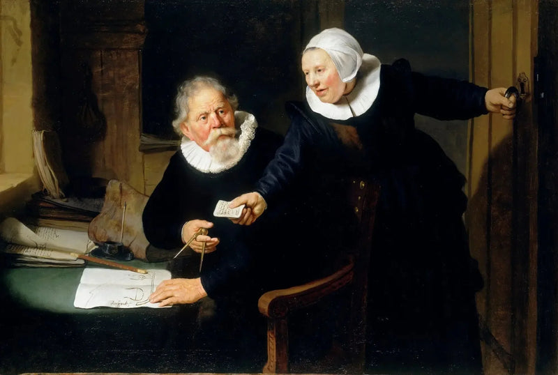 ภาพเหมือนของ Jan Rijcksen และภรรยา Griet Jans - Rembrandt