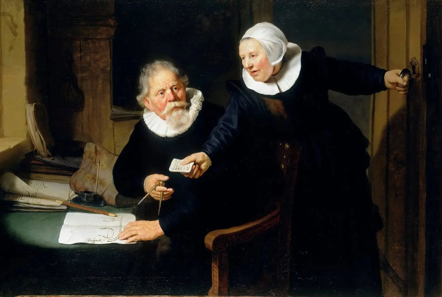 ภาพเหมือนของ Jan Rijcksen และภรรยา Griet Jans - Rembrandt