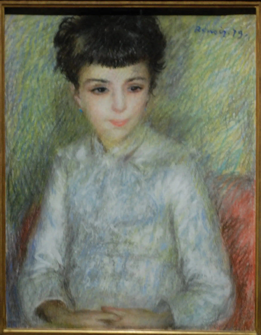 ภาพเหมือนของสาวผมสีน้ำตาล นั่งมือไขว้ - ปิแอร์-ออฌสต์ เรอนัวร์