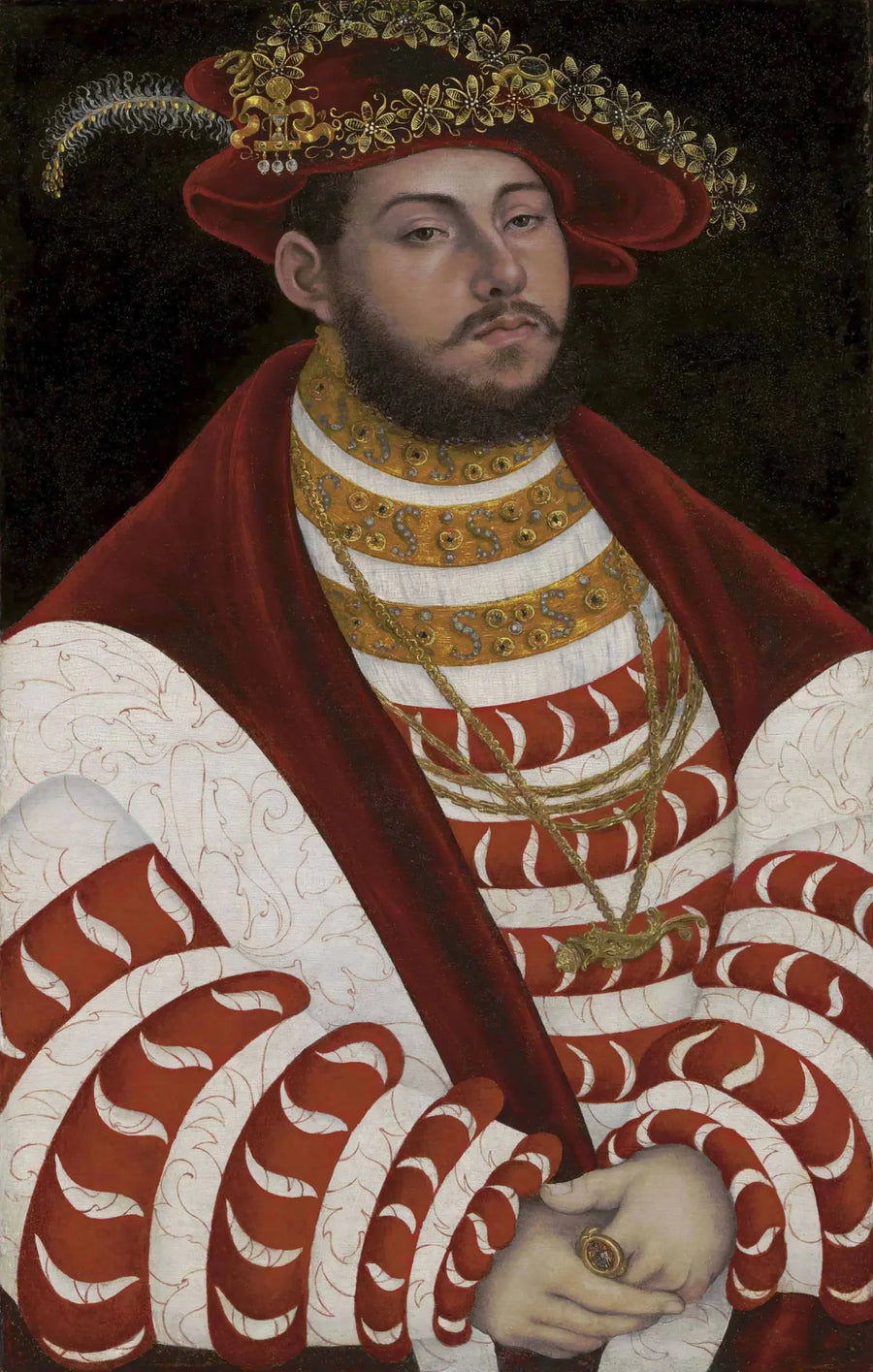 ภาพเหมือนของ Johann Friedrich le Magnanime ในฐานะเจ้าชายอีเล็คเตอร์ - Lucas Cranach the Elder