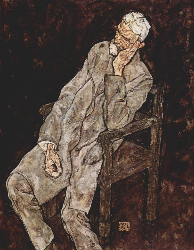 ภาพเหมือนของ Johann Harms - Egon Schiele