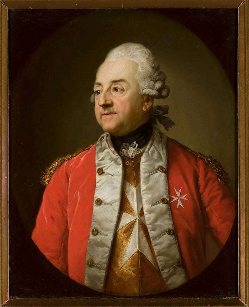 ภาพเหมือนของ Johann Nepomuk von Schaffgotsch ในเครื่องแบบทหาร - Anton Graff