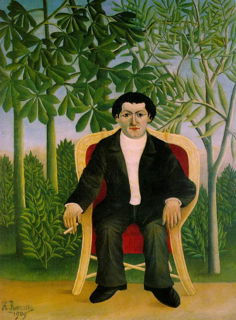 Portrait de Joseph Brummer - Henri Rousseau image 1 reproduction artisanale de tableau