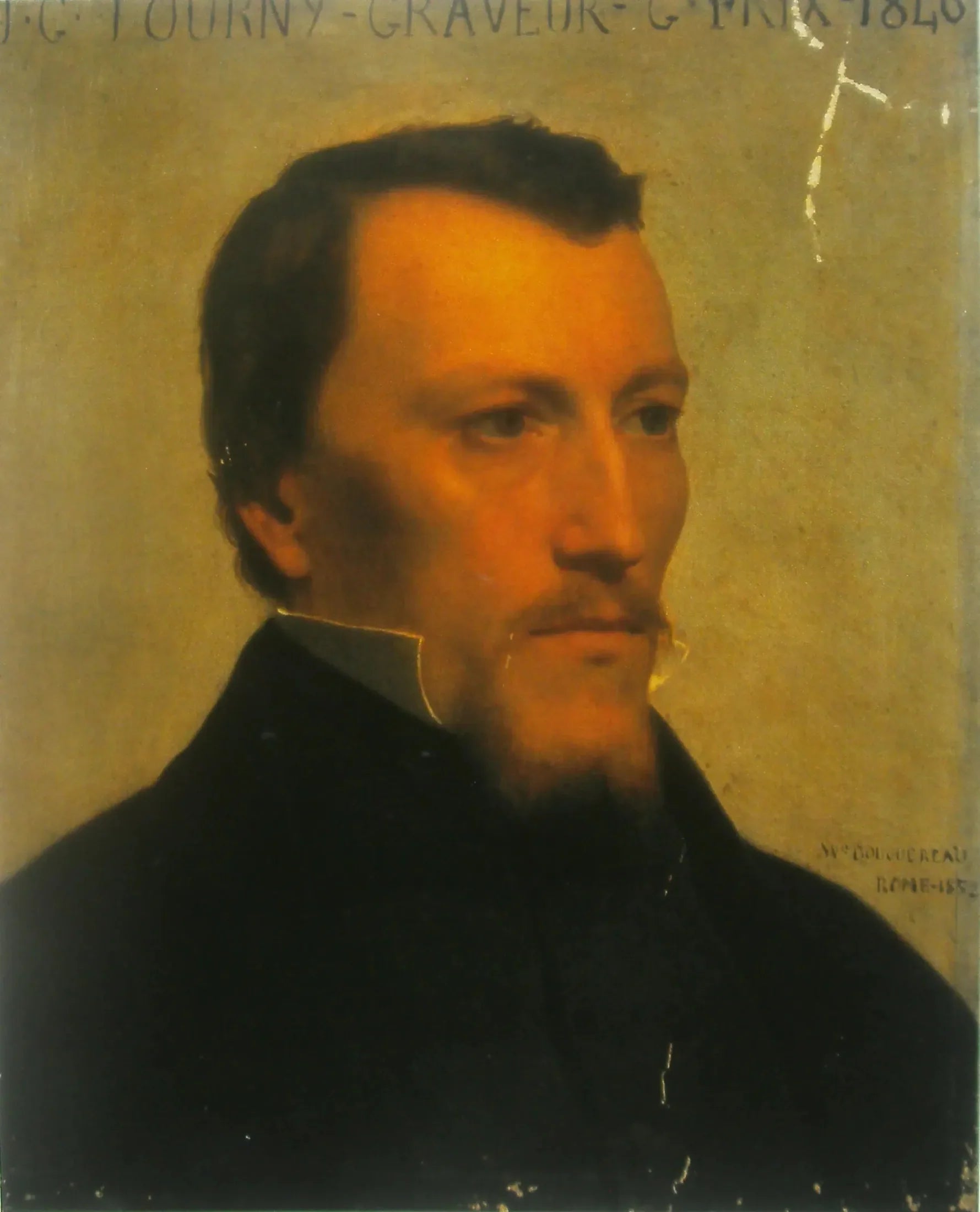 Portrait de Joseph-Gabriel Tourny - Bouguereau image 1 tableau peint à l’huile sur toile