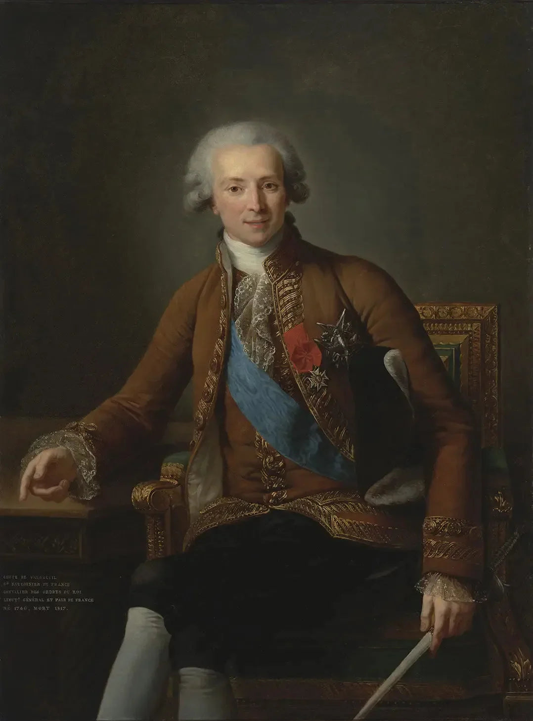 Portrait de Joseph Hyacinthe François de Paule de Rigaud, comte de Vaudreuil - Élisabeth Vigée Le Brun image 1 reproduction de peinture à l’huile