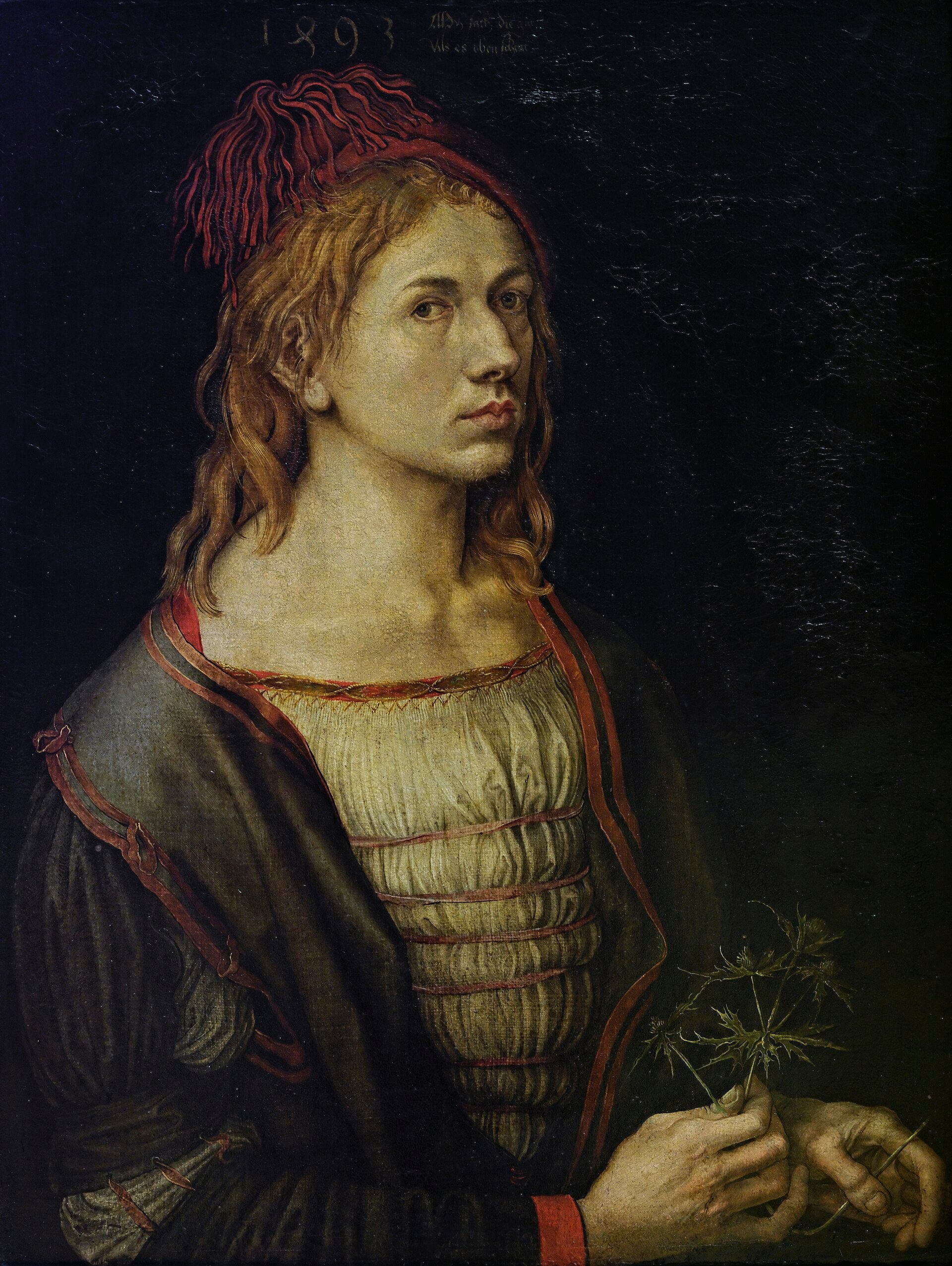 Autoportrait au chardon - Albrecht Dürer