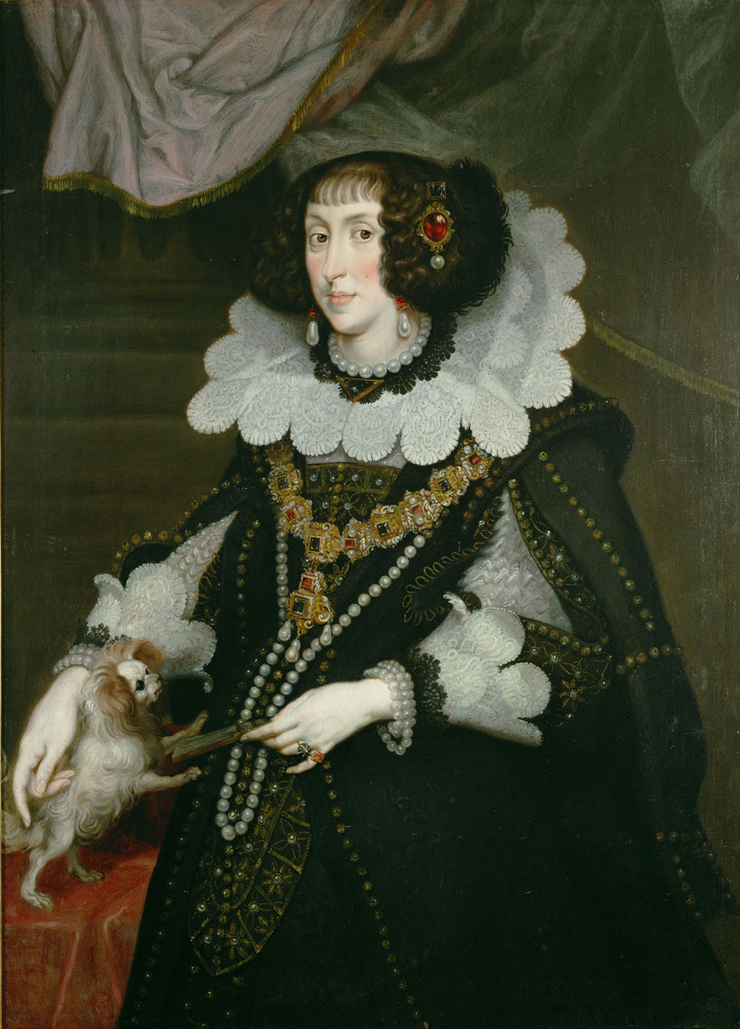 Portrait de l'archiduchesse Marie-Anne d'Autriche - Joachim von Sandrart