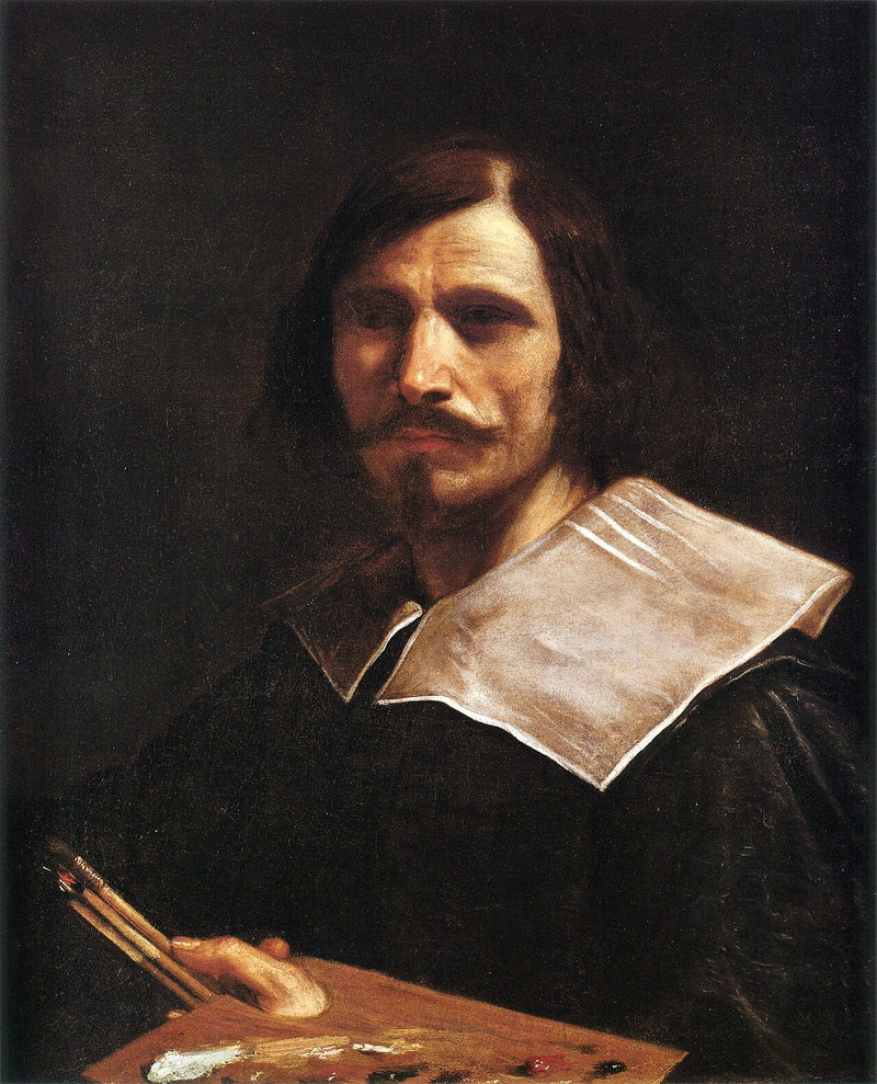 ภาพเหมือนของศิลปินถือพาเล็ต - Guercino