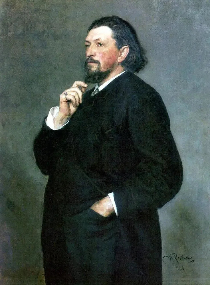 ภาพเหมือนของนักแต่งเพลงและนักอุปถัมภ์ Mitrofan Petrovich Belyayev - Ilya Repin