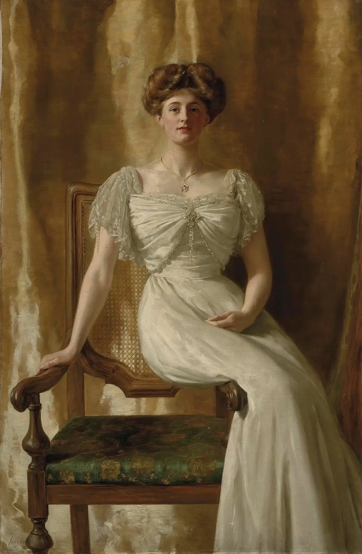 Portrait de l'hon. Mme Harold Ritchie - John Collier image 1 reproduction réalisée par Alpha Reproduction