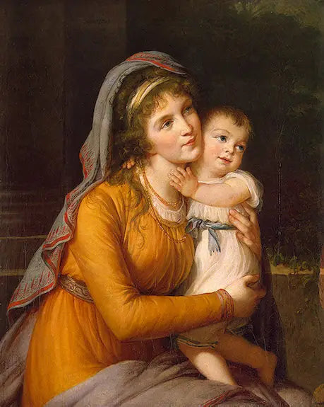 ภาพเหมือนของเคาน์เตส Anna Stroganova กับบุตรชาย - Élisabeth Vigée Le Brun
