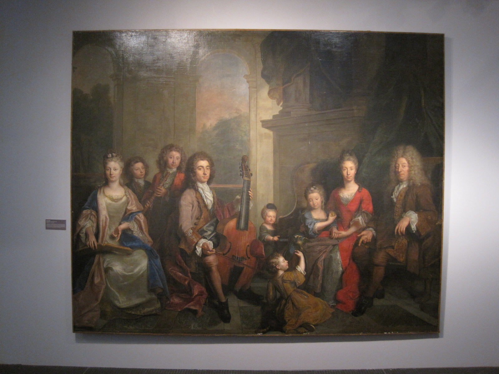 Portrait de la famille Boutin de Diencourt - Nicolas de Largillière image 1 tableau peint à l’huile sur toile