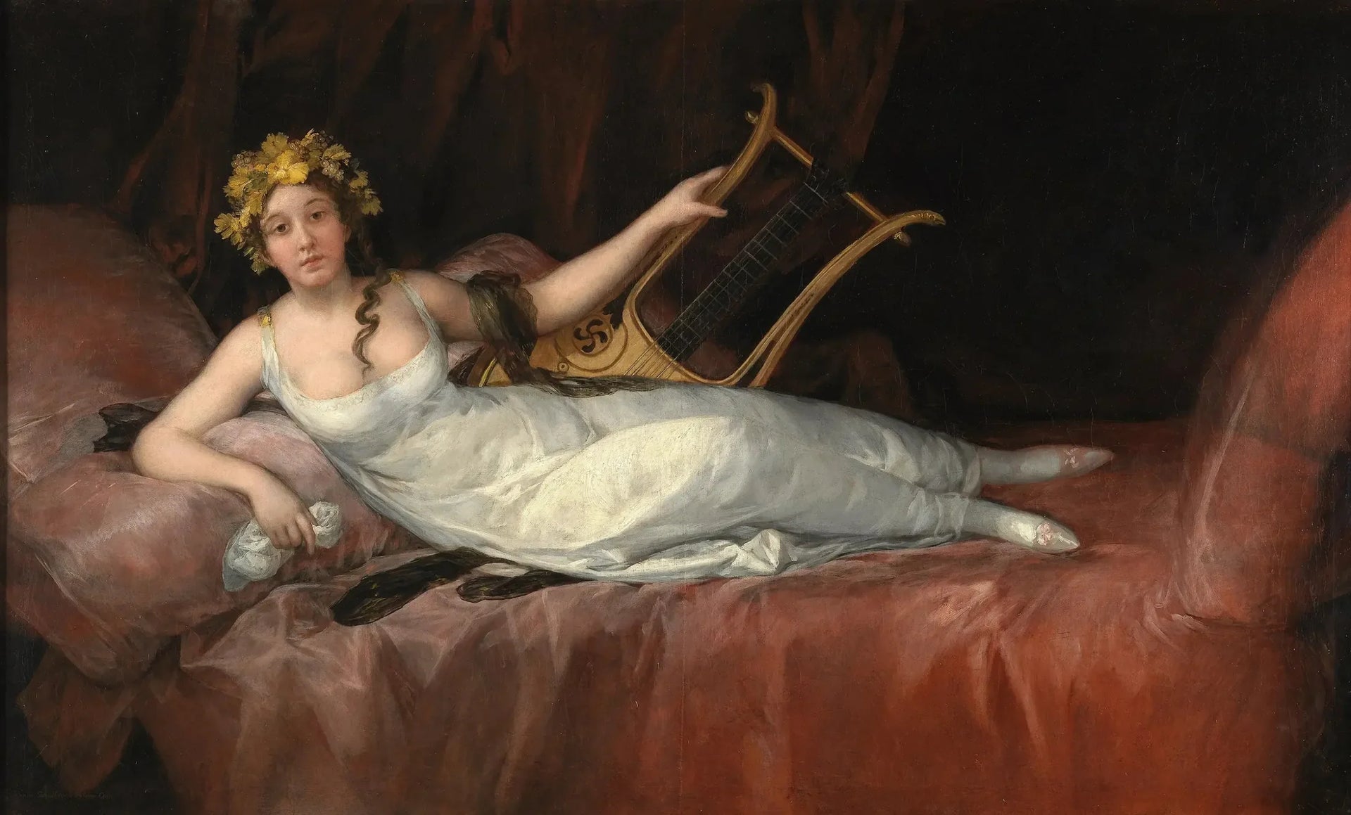 portrait de la marquise de Santa Cruz - Francisco de Goya image 1 reproduction réalisée par Alpha Reproduction