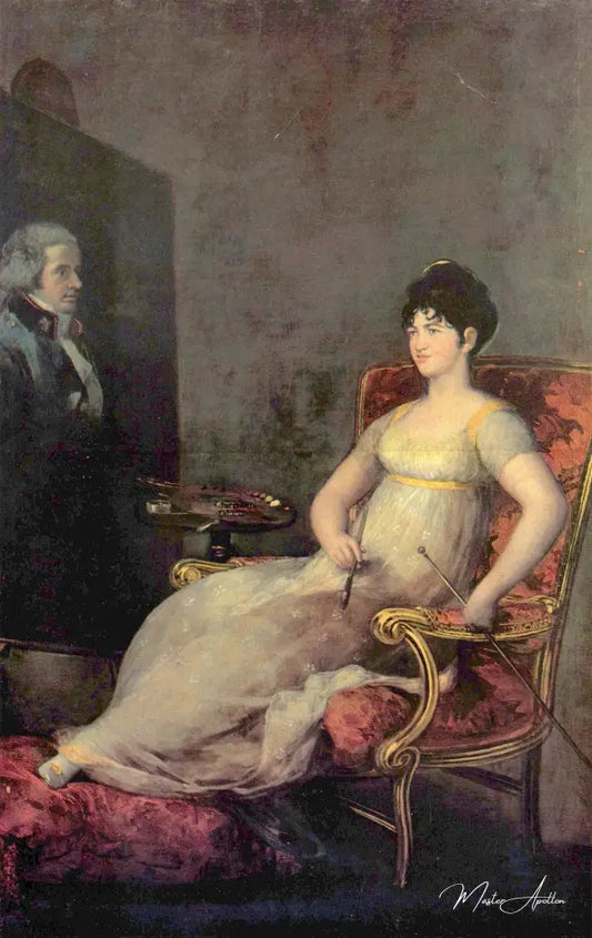 Portrait de la Marquise de Villafranca - Francisco de Goya - Reproductions de tableaux et peintures haut de gamme