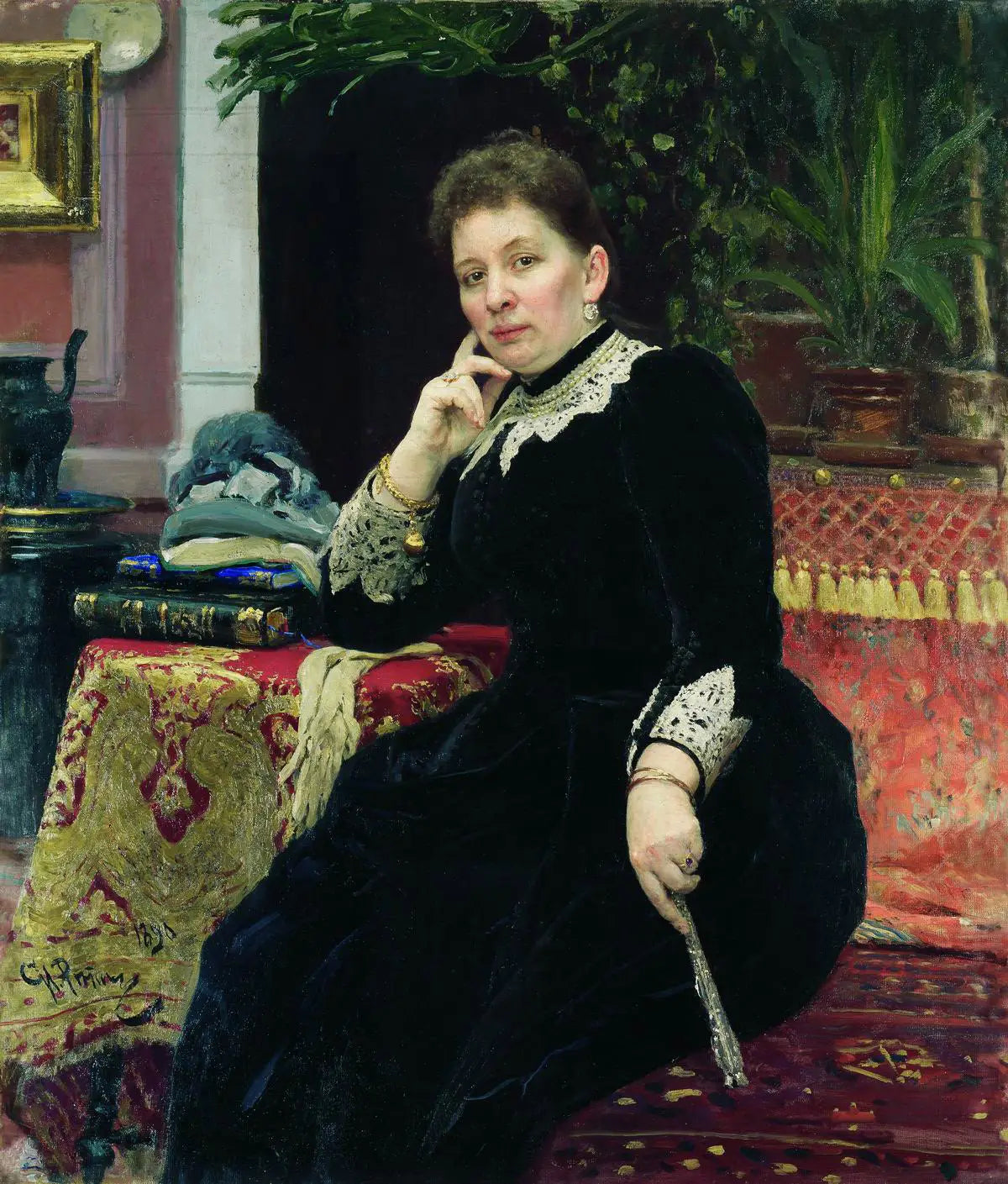 Portrait de la philanthrope Olga Sergueïevna Alexandrova-Heinz - Ilya Repin - Alpha Reproduction