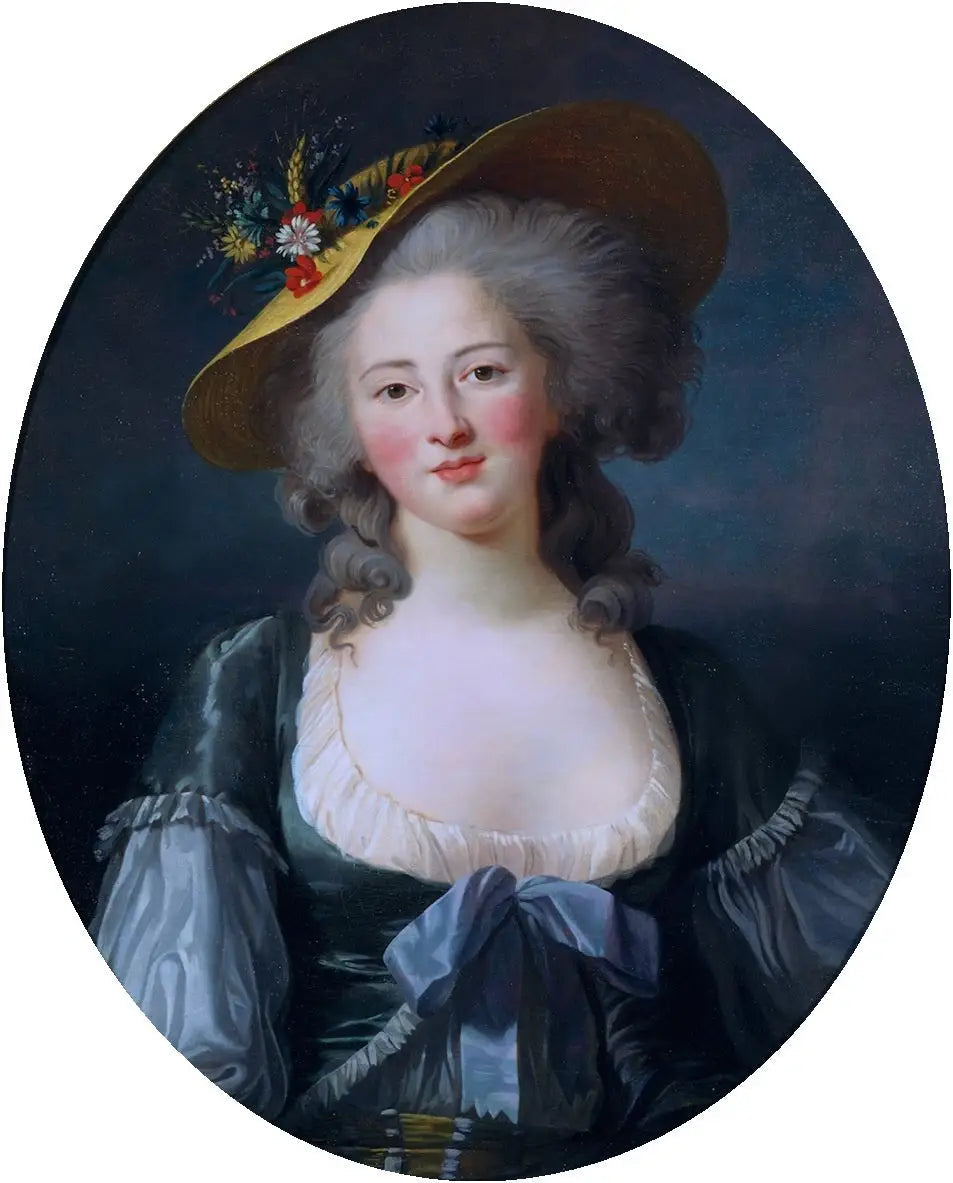 Portrait de la princesse Élisabeth de France, sœur de Louis XVI - Élisabeth Vigée Le Brun image 1 reproduction de peinture à l’huile