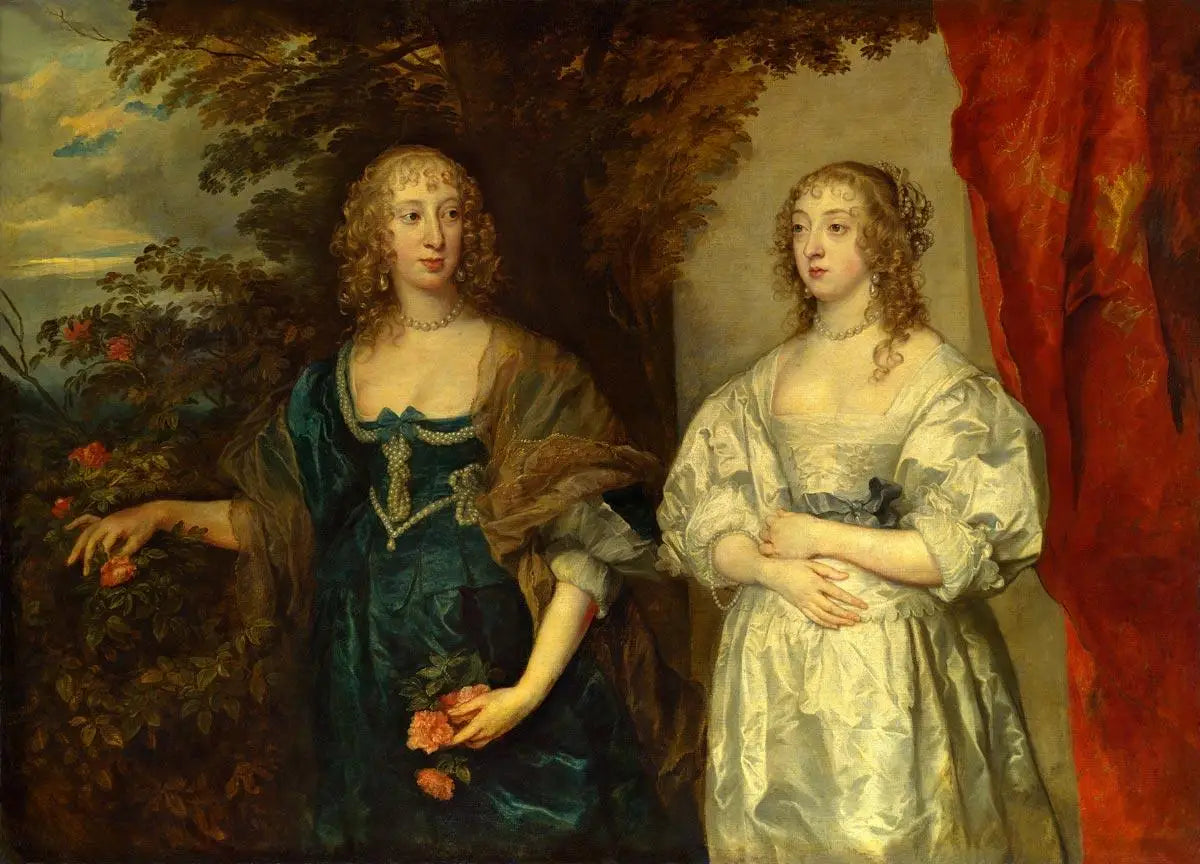 Portrait de Lady d'Aubigny et de la comtesse Portland - Antoine van Dyck image 1 reproduction d’œuvre d’art à l’huile