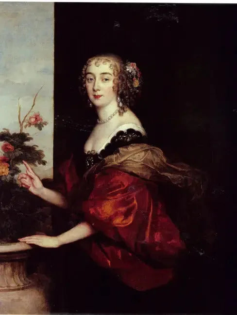 Portrait de Lady Dorothy Sidney, Lady Spencer, comtesse de Sunderland (1617-1684) - Antoine van Dyck image 1 reproduction de peinture à l’huile