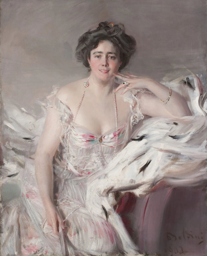 ภาพเหมือนของ Lady Nanne Schrader เกิด Wiborg - จิอันนี โบลดินี