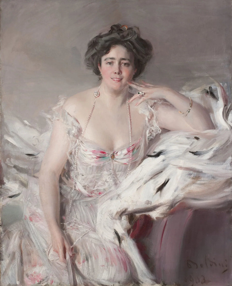 ภาพเหมือนของ Lady Nanne Schrader เกิด Wiborg - จิอันนี โบลดินี