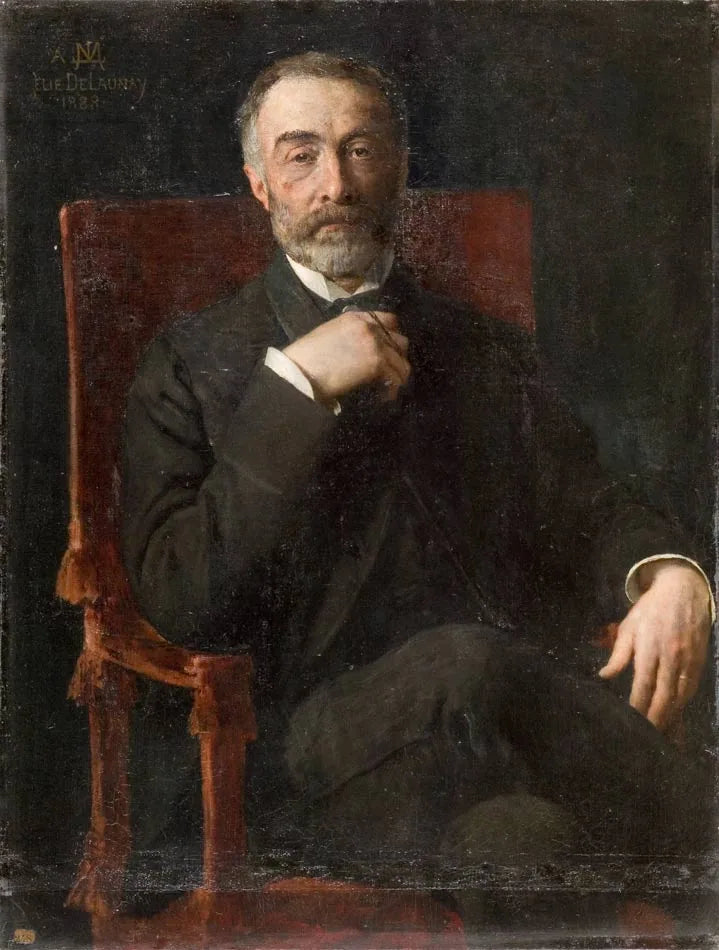 Portrait de Léon Mestayer - Jules-Élie Delaunay image 1 reproduction d’œuvre d’art à l’huile