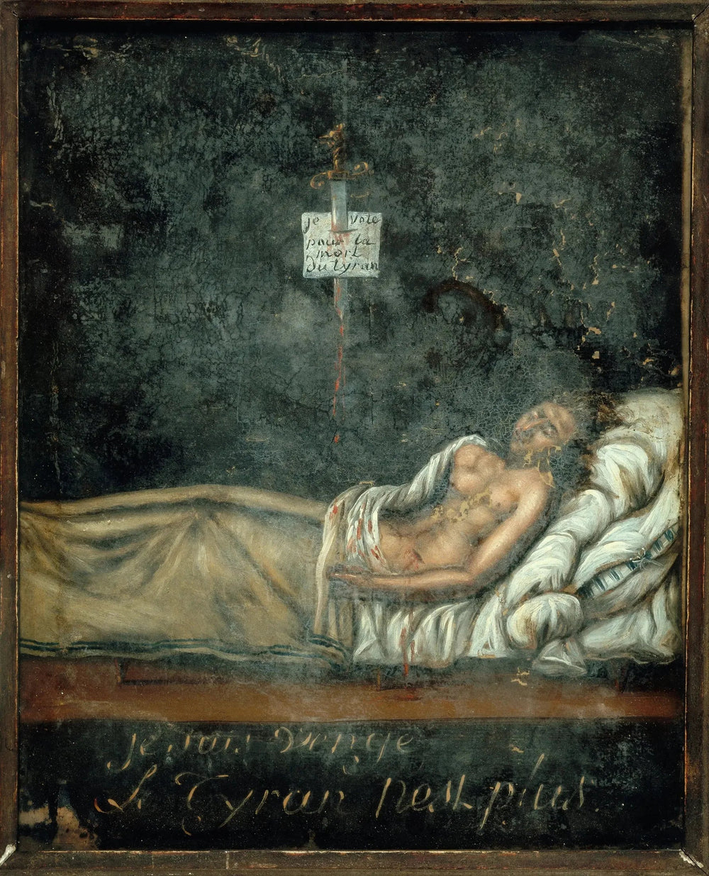 Reproduction du tableau « Portrait de Louis-Michel Le Peletier de Saint-Fargeau (1760-1793), sur son lit de mort - Jacques-Louis David » par Alpha Reproduction en peinture à l’huile