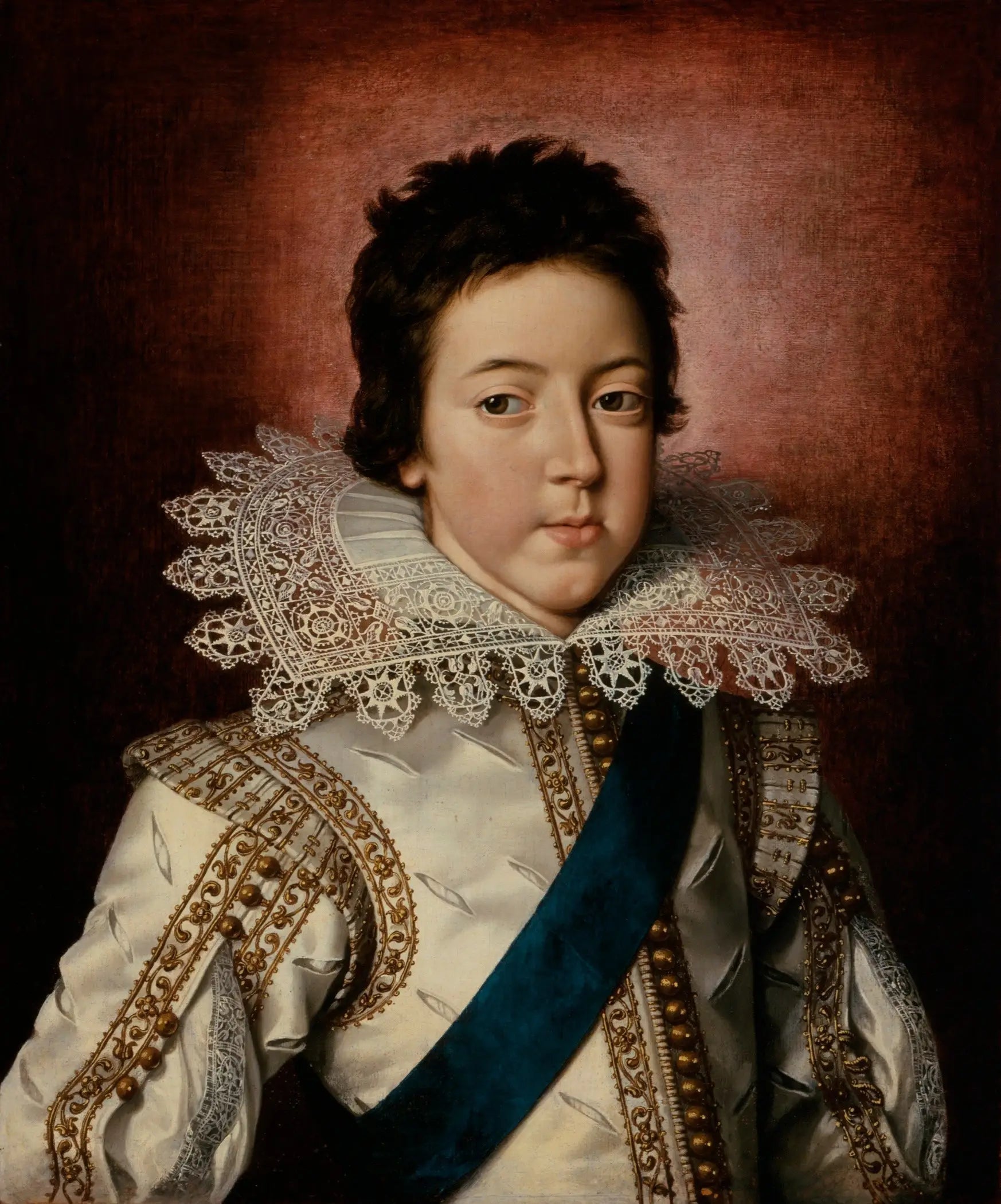Portrait de Louis XIII, roi de France, enfant - Frans Pourbus the Younger image 1 copie de tableau peinte à la main