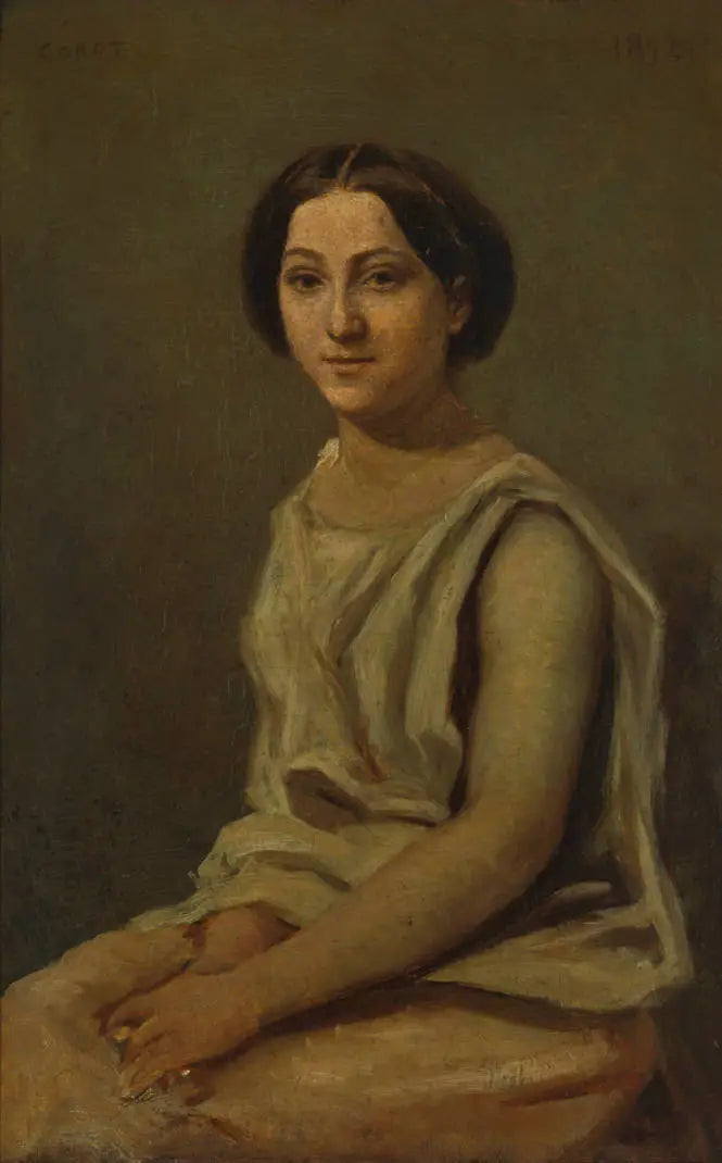 ภาพเหมือนของ Louise Audiat - Jean-Baptiste Camille Corot