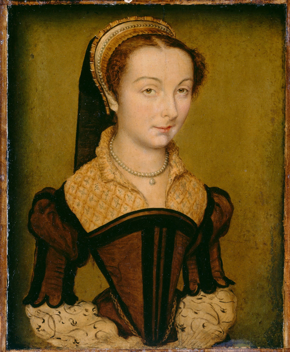 Portrait de Louise de Halluin, dame de Cipierre - Corneille de Lyon image 1 tableau peint à l’huile sur toile